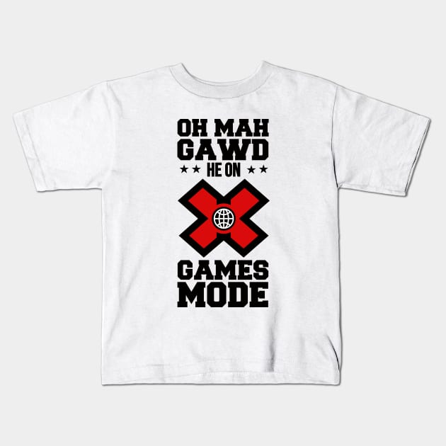 X Games Mode Kids T-Shirt by Woah_Jonny